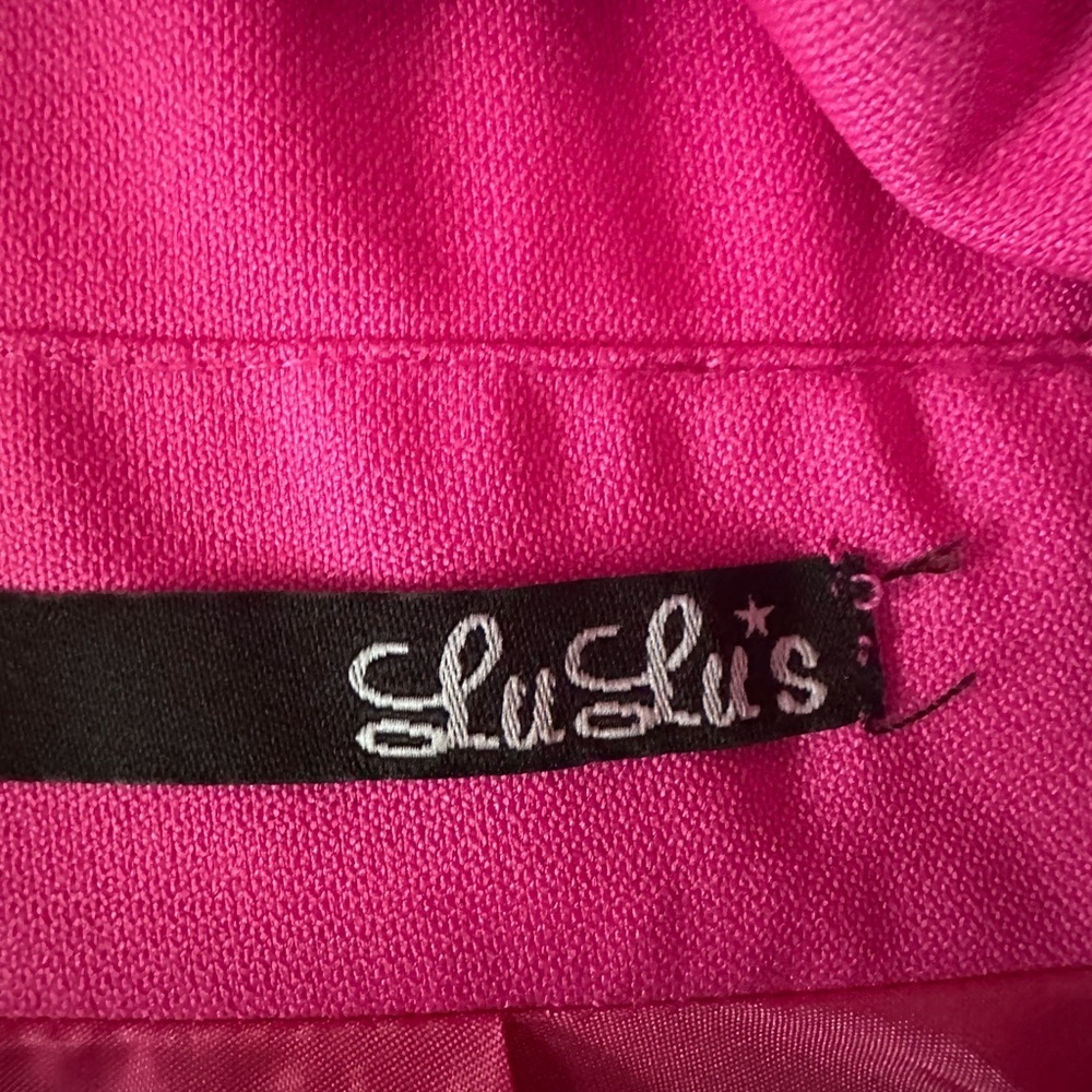 Lulu’s Flirting with Danger Cutout Fuchsia Dress Size XS - Picture 11 of 11